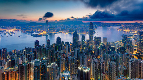 中国香港维多利亚港摄影