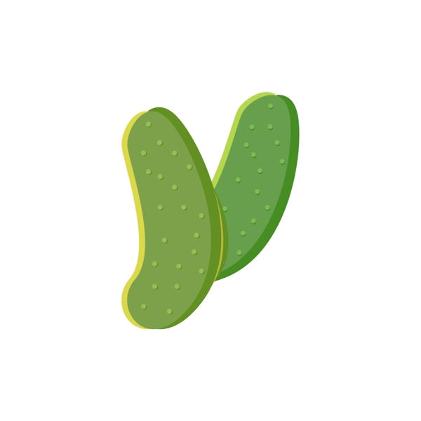 黄瓜蔬菜水果绿色可商用小元素