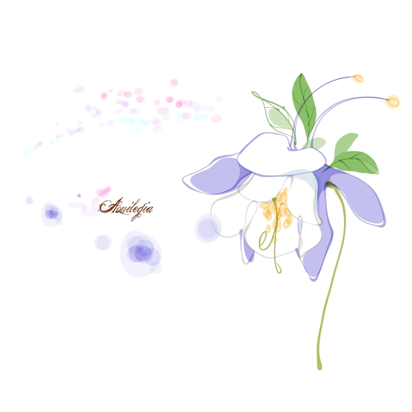 水仙花矢量圖