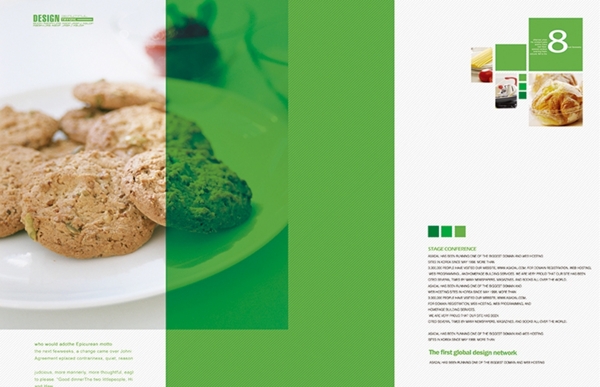 健康绿色食物画册封面图片