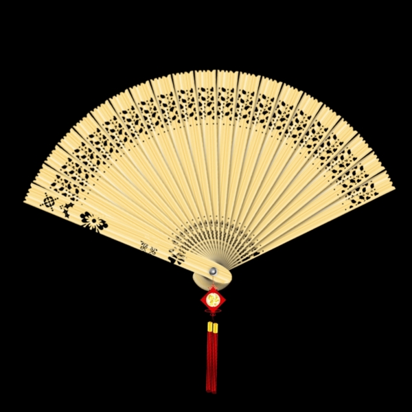 竹扇PSD素材