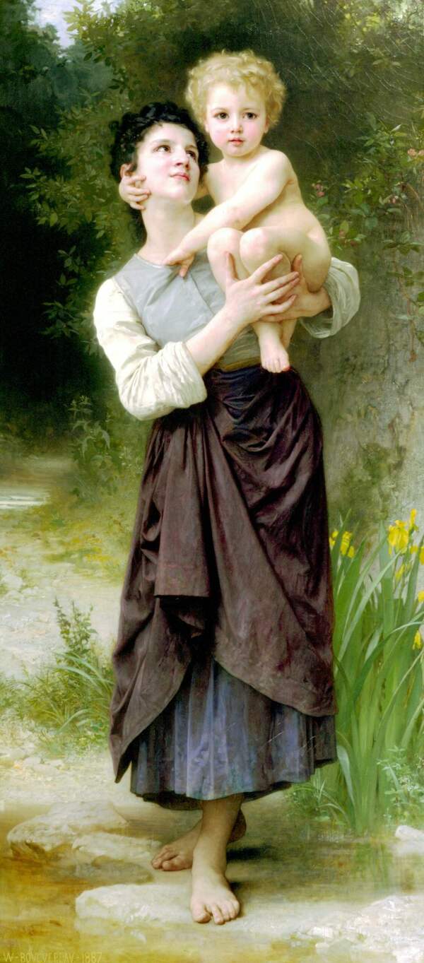 婦女油畫