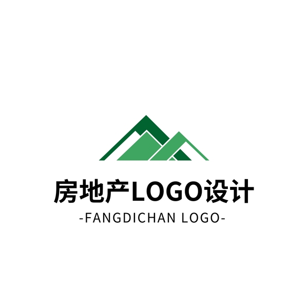 簡約大氣創(chuàng)意房地產logo標志設計