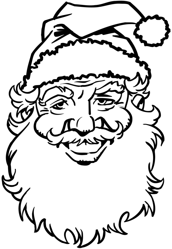 圣诞老人头像卡通头像矢量素材EPS格式0026
