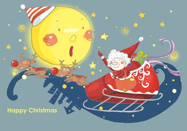 月亮和圣誕老人