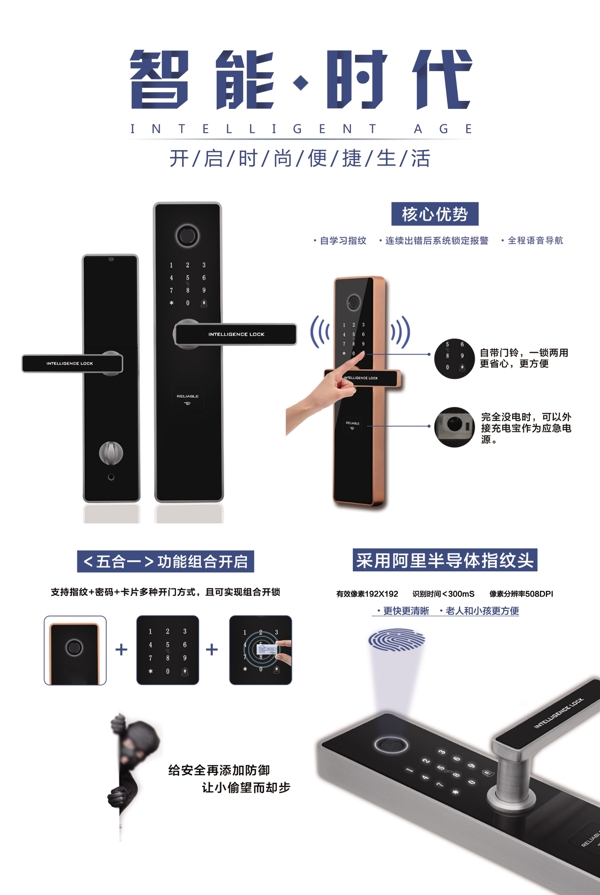 指紋鎖海報