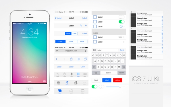 ios7系統(tǒng)界面元素