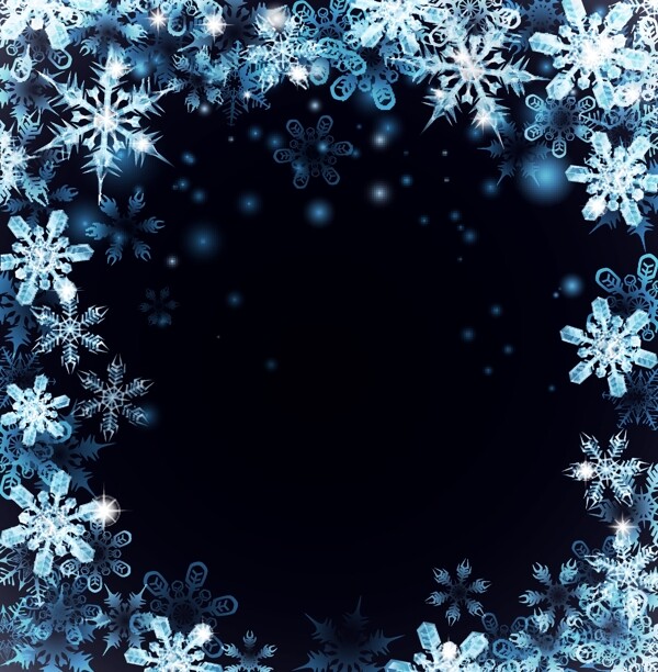 圣誕下雪背景