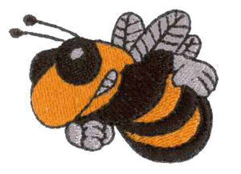 绣花昆虫蜜蜂色彩棕色免费素材