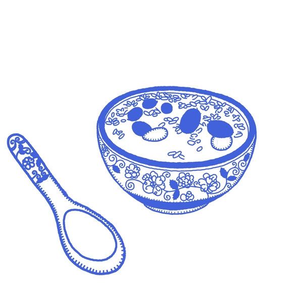 勺子和碗素材图