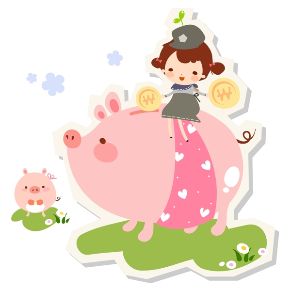 騎豬的女孩設(shè)計(jì)