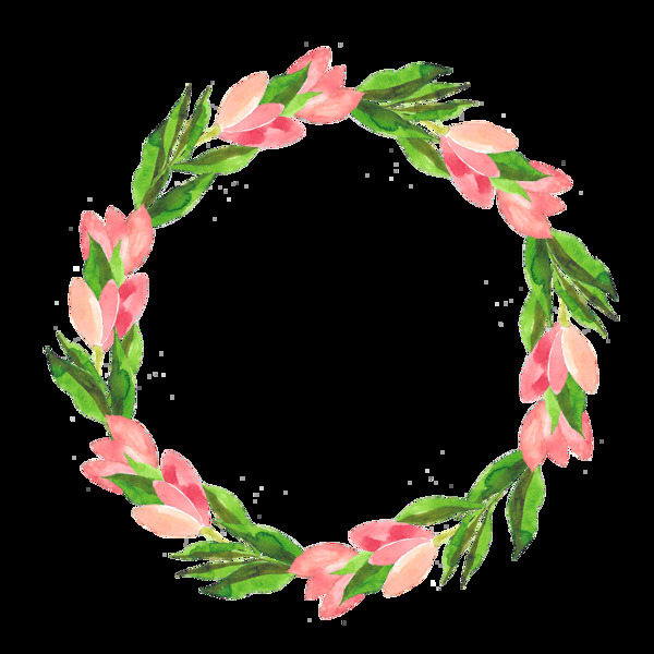 唯美裝飾花環(huán)素材免扣