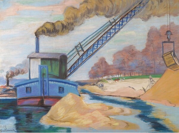 ArmandGuillauminTheSandQuarry1893畫家風(fēng)景畫靜物油畫建筑油畫裝飾畫