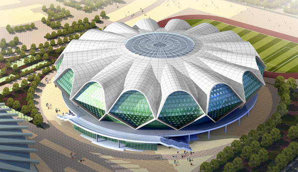 展館建筑效果圖圖片