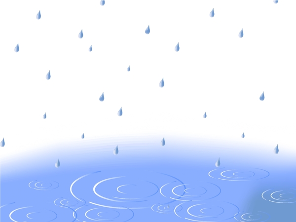 雨景矢量素材