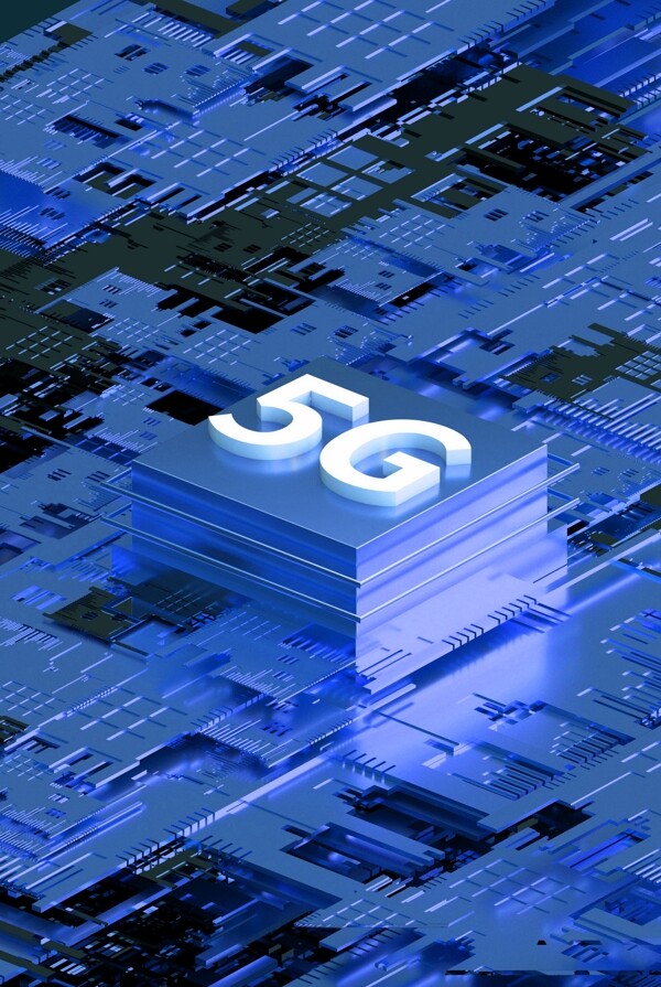 5G科技质感科幻C4D背景