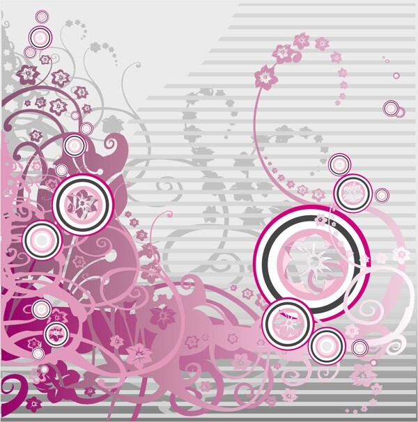 歐美花紋3732矢量EPS
