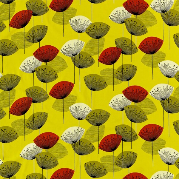 亮丽彩色花伞图案壁纸素材