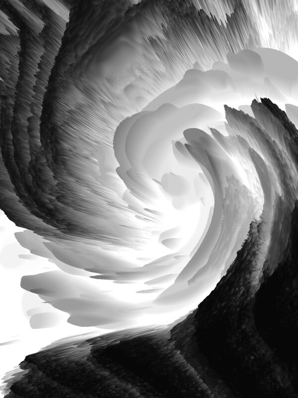 原创3d黑色抽象炫酷水墨漩涡背景