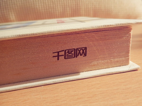 書(shū)籍邊緣logo樣機(jī)展示