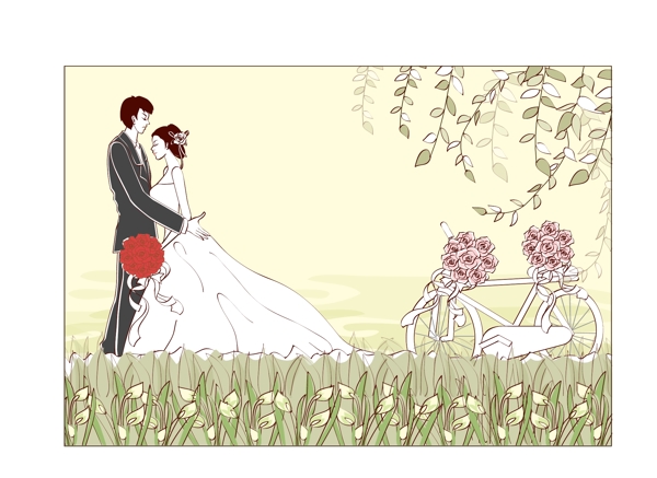 新郎新娘愛情婚姻