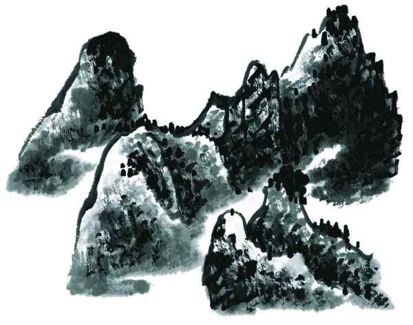 水墨山水畫圖片
