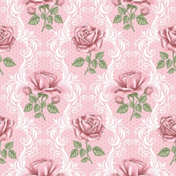 玫瑰花纹背景设计