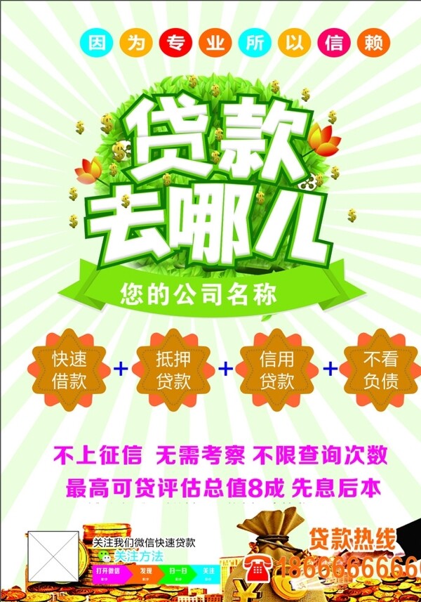 貸款海報
