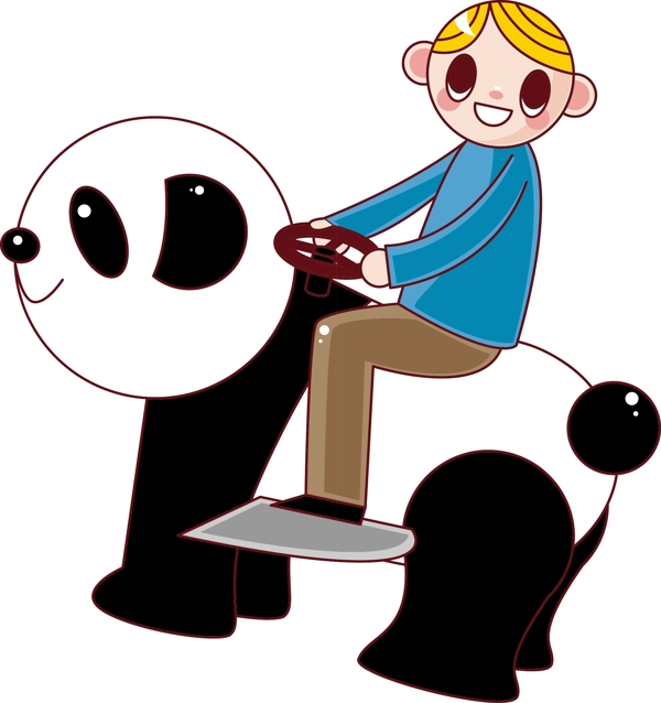 卡通小孩元素