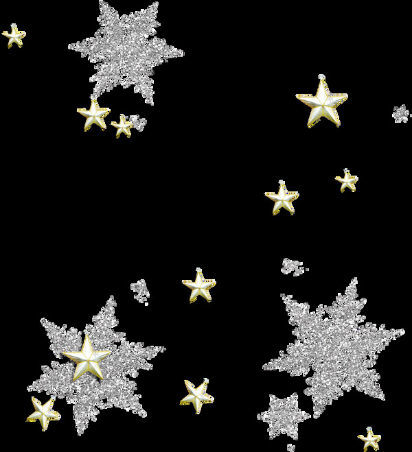 高端大气雪花星星图片