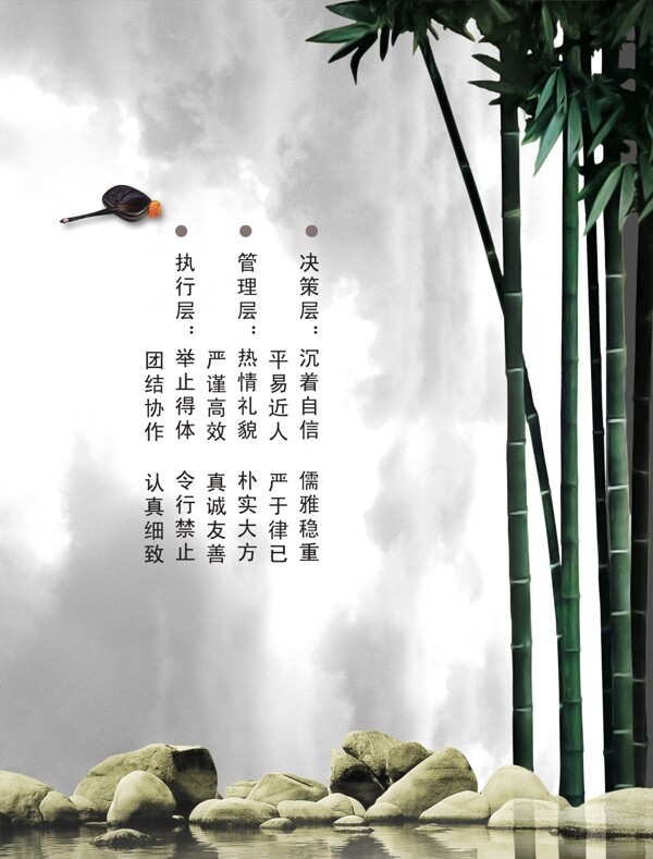 决策层管理层执行层企业文化企业形象分层PSD994