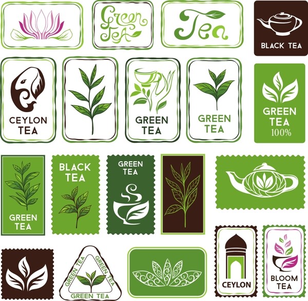 傳統(tǒng)茶葉矢量素材
