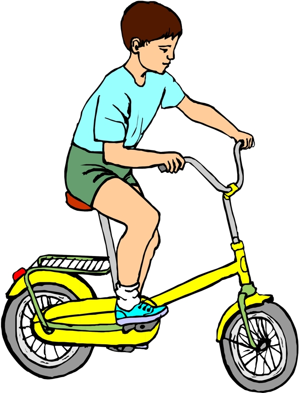 小男孩矢量素材