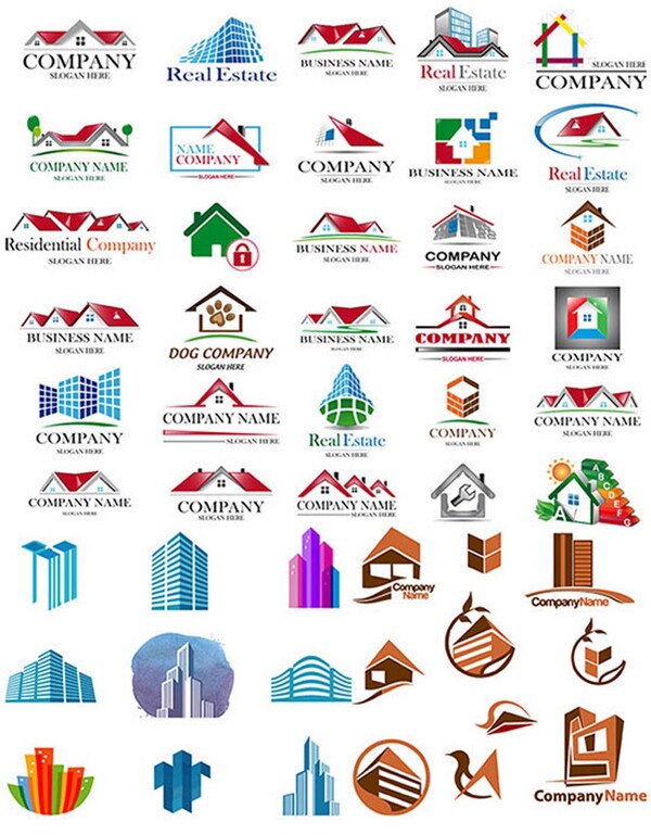 城市建筑LOGO矢量圖片