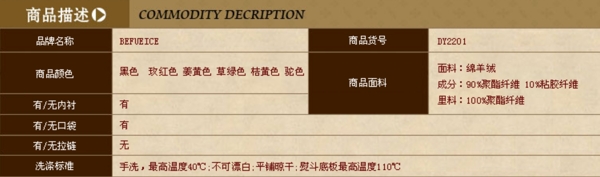尺碼表圖片