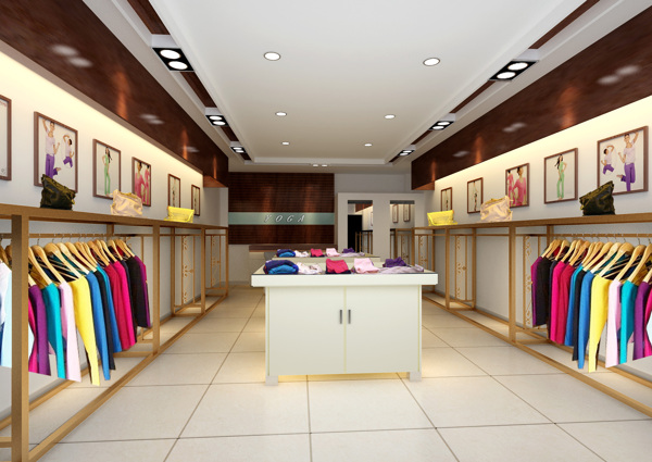 服裝店效果圖圖片