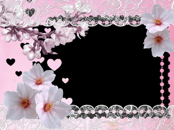 桃花邊框