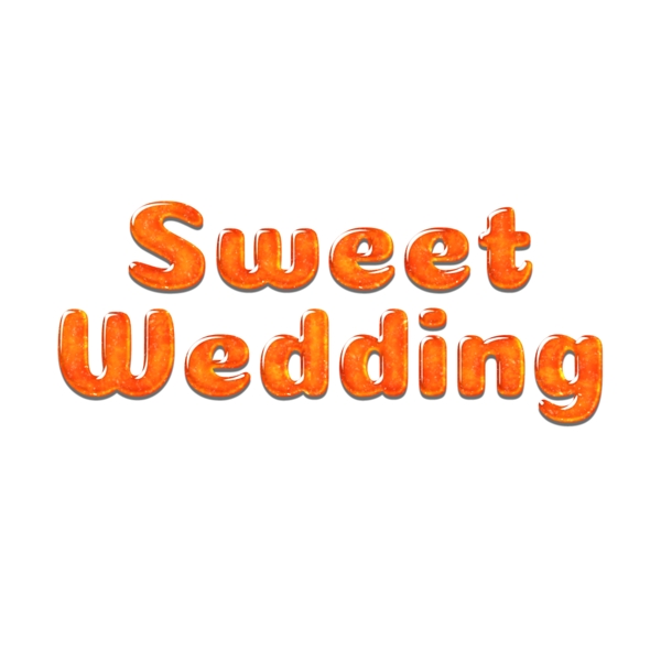 Creativ甜蜜的婚礼字体