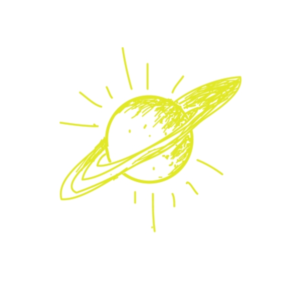 黄色闪烁土星元素