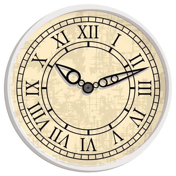 复古时钟表盘设计矢量素材