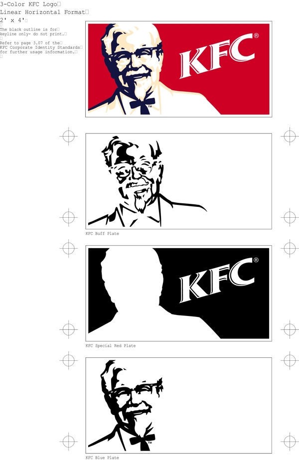 KFC肯得基肯德基矢量CDR文件VI設(shè)計(jì)VI寶典