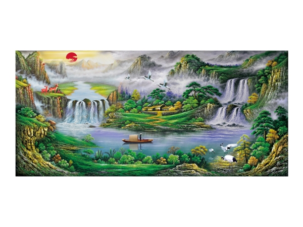 新中式背景墻