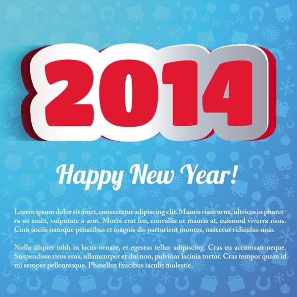 2014新年海報(bào)背景矢量設(shè)計(jì)02