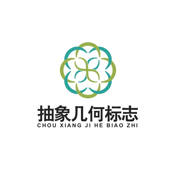 抽象幾何圖案logo