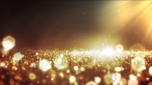 金色光圈粒子梦幻LED动态背景视频素材
