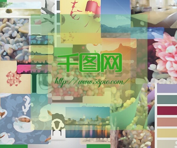 清新風格鼠標墊