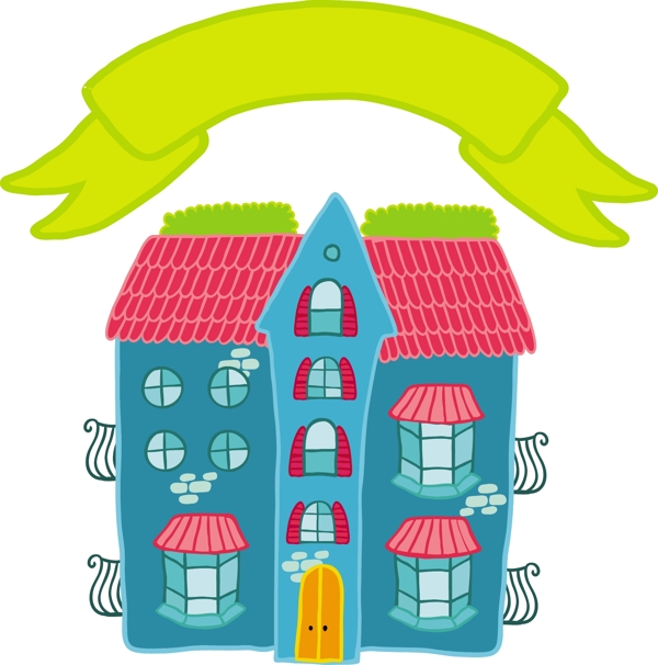 卡通建筑圖片