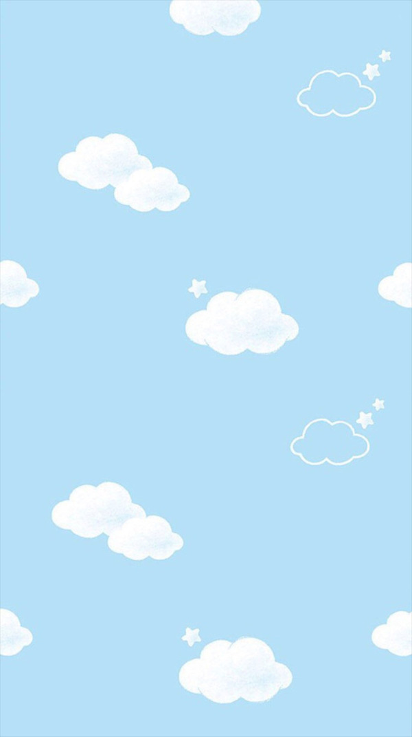 簡(jiǎn)約白色云朵H5背景素材