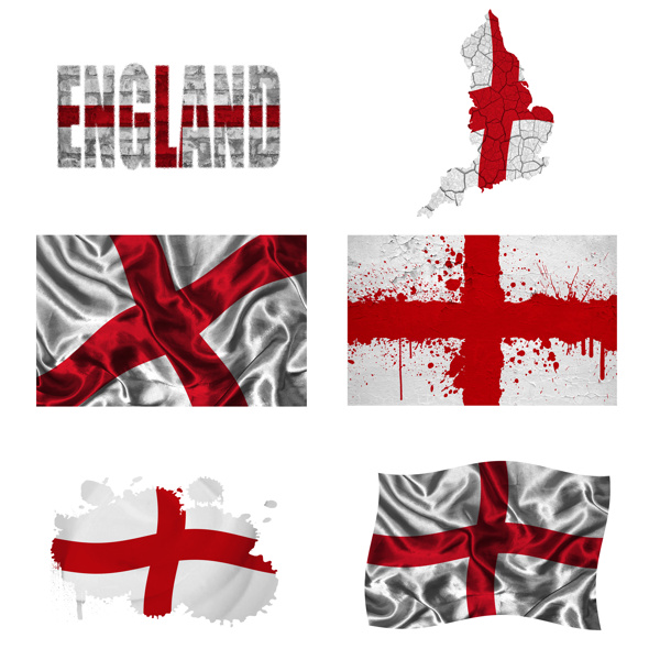 英格兰地图国旗