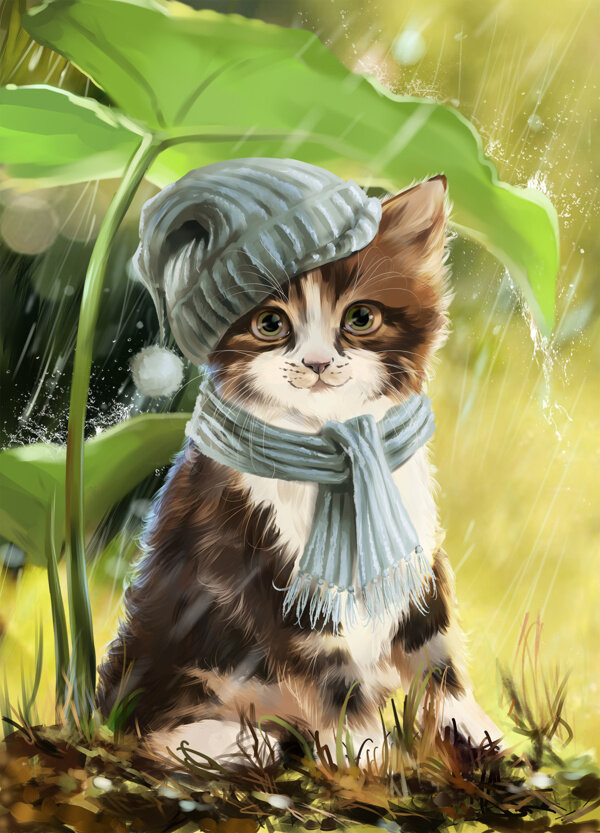 水彩動物